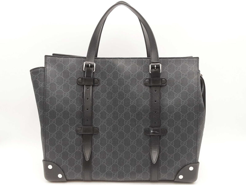 Gucci Gg Supreme Monogram Selleria Calfskin Tote Bag Sd0725pzxsa