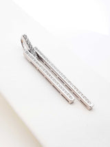 2.26 Diamond Cttw 18k White Gold Tuning Bar Pendant 6.4 Grams Fw0925rcrdu