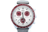 Omega X Swatch Speedmaster Moonswatch "Mission To Pluto" Wristwatch Eb1225lxzde