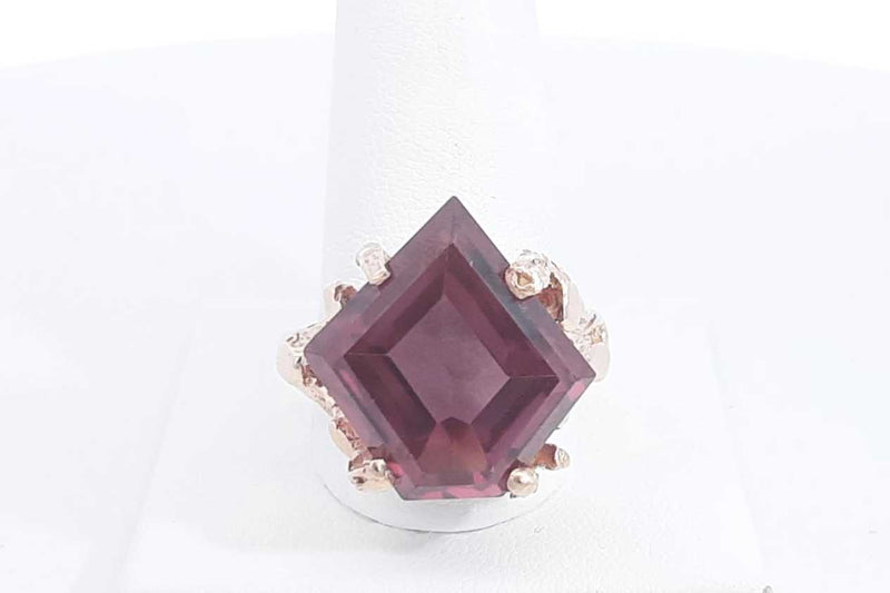 Purple Gemstone Ring In 14k Yellow Gold 12.4 Grams Size 13 Eb0924wrxsa