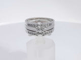 0.60 Cttw Diamond 14k White Gold Ring 7.9 Grams Size 7 Aa0725rxzsa