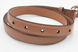 Gucci Brown Leather Belt With Double G Buckle Size 70/28 Eb0726lxzsa