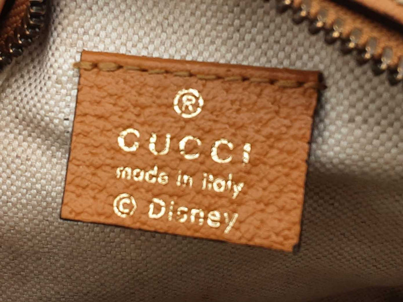 Gucci X Disney Gg Supreme Monogram Mickey Mouse Round Crossbody Bag Fw0924pxzsa