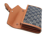 Gucci Dionysus Chain Wallet In Gg Supreme Denim Jacquard & Leather Fw1225rrzdu