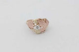Black Hills Gold 10k Gold Leaf Ring With Diamond 4.1 Grams Size 6.75 Eb1026lexsa