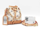 Louis Vuitton 2way Nano Noé In Beige & Multicolor Monogram Jacquard Fw0426sxzdu