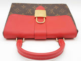 Louis Vuitton Locky Cherry Red Leather Brown Monogram Crossbody Bag Do0425locxde