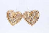 Approx. 2.54ctw Diamond Heart Shape Stud Earrings 18k Yg 4.06 Grams Eb1123pxzsa