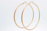18k Yellow Gold Hoop Earrings 2.8 Grams Eb0826ocrsa