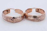 10k Rose Gold Etched Hoop Earrings 4.1 Grams Eb0824crsa