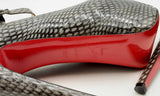 Christian Louboutin Grey Snakeskin Lady Daf Platform Pumps Size 36.5 Eb0524rxsa