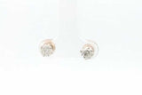0.9cttw Diamond Stud Screwback Earrings In 10k Yellow Gold 0.8 Grams Eb0926wxzsa