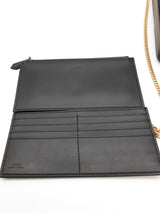 Fendi Black Leather Wallet With Chain Eb0526soide
