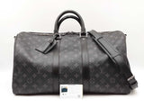 Louis Vuitton Keepall 45 In Monogram Eclipse Coated Canvas & Leather Fw0426szxdu