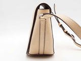 Tory Burch Pebbled Leather Saddle Beige Aa0926ezsa