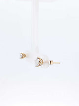 0.46 Cttw Diamond & 14k Yellow Gold Hidden Halo Stud Earrings 0.9g Fw0726lrrdu