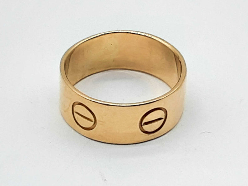 18k Yellow Gold 16.1g Band Ring Approx Size 17 Do0724ooxzde