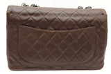 Chanel Quilted Caviar Chocolate Brown Leather Flap Shoulder Bag Eb1225rxrxde