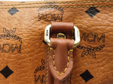 Mcm Cognac Visetos Logo Tote Bag Beige Aa0826lzxsa