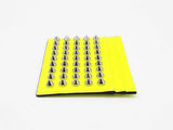 Christian Louboutin Kios Wallet In Neon Yellow Spiked Leather Fw0726oordu