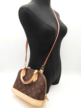 Louis Vuitton Alma Brown Monogram Crossbody Bag Do0525cxzde