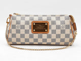 Louis Vuitton Eva Convertible Clutch In Damier Azur Coated Canvas Fw1125wordu