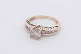 0.9cttw Diamond Ring In 10k Yellow Gold 2.6 Grams Size 4.25 Eb0525lzxzsa