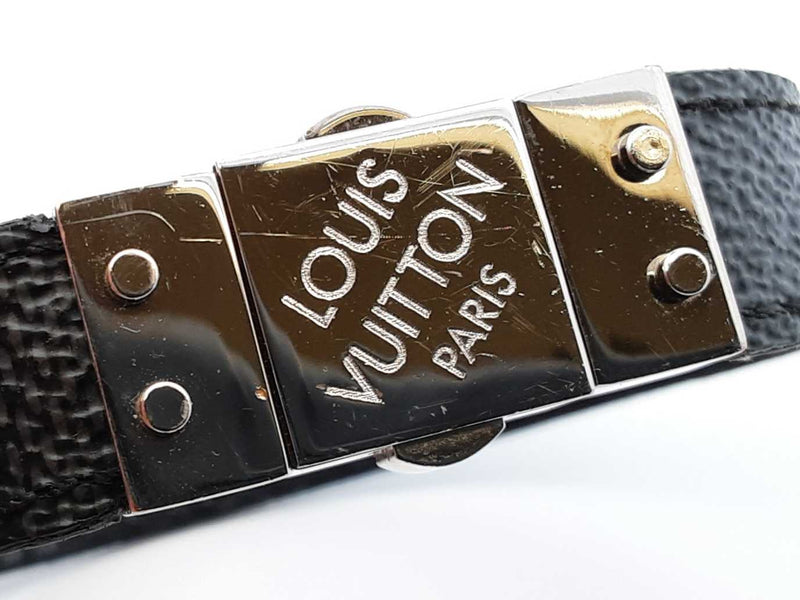 Louis Vuitton Damier Graphite Check It Reversible Bracelet Fw0925lxzdu