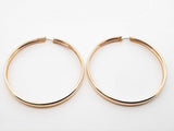 14k Yellow Gold Classic Hoop Earrings 6.1 Grams Fw0326wxzdu