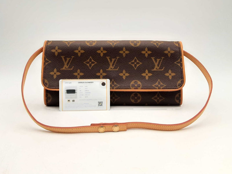 Louis Vuitton Twin Pochette Lv Monogram Coated Canvas Shoulder Bag Fw0125ixzsa