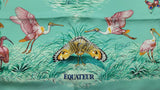 Hermès Equateur 90cm Scarf In Multicolor Washed Silk Twill Fw1026lxzdu