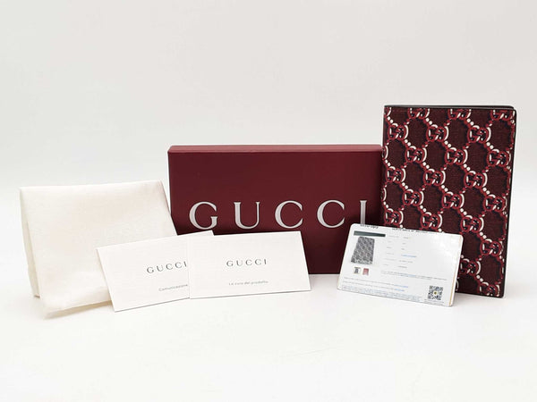 Gucci Passport Case In Gg Shadow Coated Canvas & Leather Fw0825oxzdu
