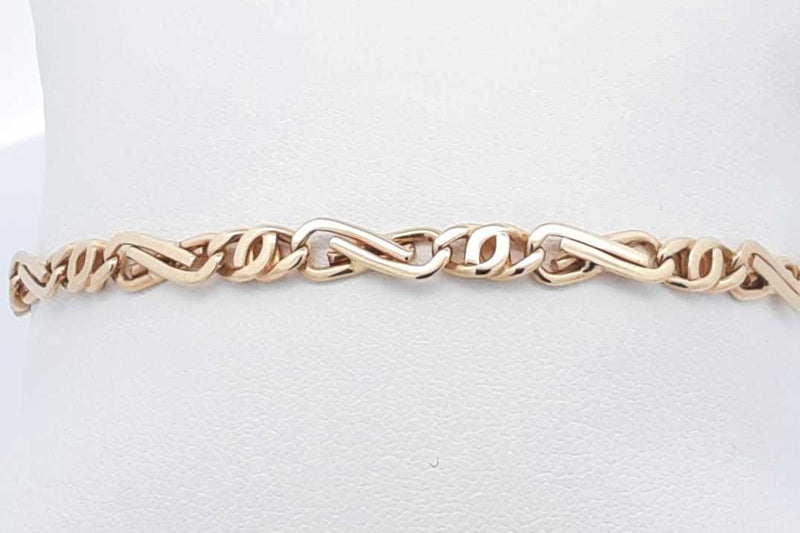 14k Yellow Gold Link Bracelet 10.5 Grams 10.75 Inches Eboxzdu