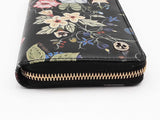 Gucci Flora Knight Floral Print Leather Zip Around Wallet Eb0526lcrsa