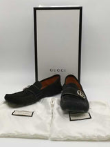 Gucci 473768 Black Driver Shoes Size 9 Aa0726lzxsa