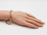 10k Yellow Gold Puffed Mariner Chain Bracelet 10.1 Grams 9 Inch Fw0226pzxdu