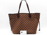 Louis Vuitton Damier Ebene Mm Neverfull Brown Handbag Aa0826wxzsa