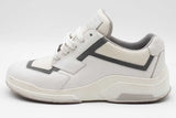 Prada White Leather & Mesh Sneakers Size 39 Eb1225lrxdu