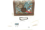 Gucci X Disney Gg Supreme Monogram Donald Duck Card Case Wallet Eb0125lrxsa