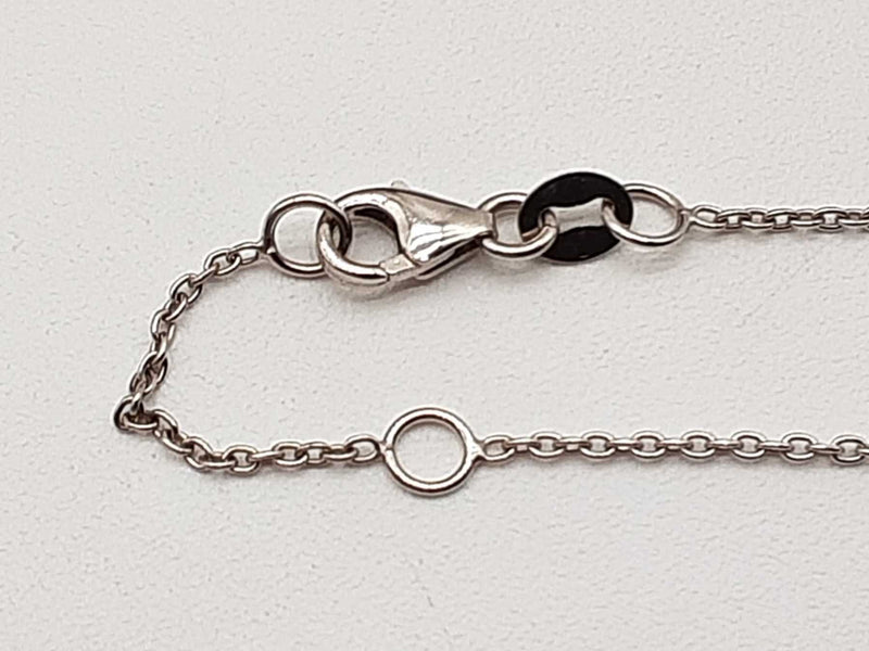 1.00 Cttw Lab Grown Diamond 14k White Gold 2.2g Pendant Chain 16 In Do0723cxzde