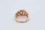 14k Yellow Gold Woven Design Ring 4.2 Grams Size 5.75 Eb0526oxzdu