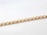 2.10 Cttw Diamond & 14k Yellow Gold Tennis Bracelet 6.7 Grams 7 Inch Fw0726rrxdu