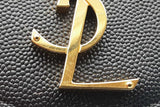 Yves Saint Laurent Uptown Black Leather Envelope Clutch Pouch Eb0726wrxde