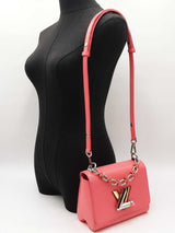 Louis Vuitton Twist Pm Bloom Handbag In Coral Pink Epi Leather Fw1026olrxdu