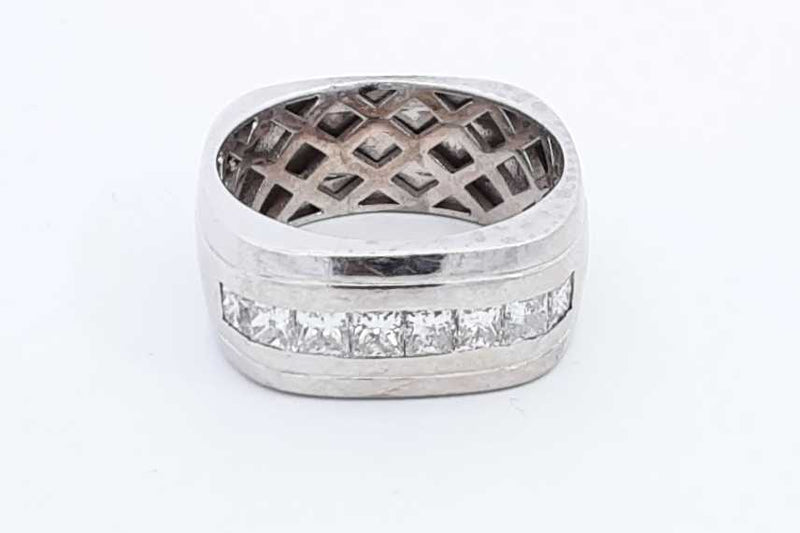 Approx. 1.52ctw Diamond Ring In 14k White Gold 13.3 Grams Size 11 Eb1224lxxzsa