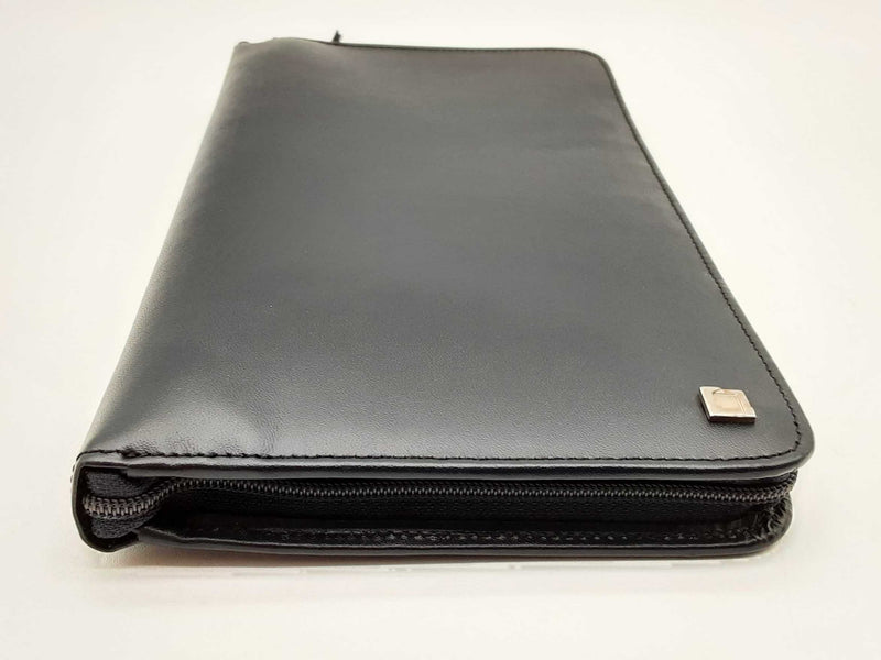 Lanvin Black Leather Zipper Organizer Wallet Do0125lxzde