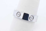 Cartier 18k White Gold Love Ring 6.9 Grams Size 59 Eb0726rixde