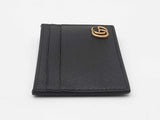 Gucci Gg Marmont Money Clip In Black Calfskin Leather Fw0426lrzdu