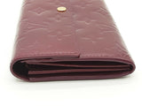 Louis Vuitton Sarah Purple Vernis Monogram Patent Leather Wallet Do0926lorde