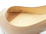 Christian Louboutin Lady Peep Patent Beige Size 9 Aa0826lrzsa